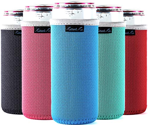 QualityPerfection Can Cooler Sleeves Slim Neoprene 12oz Can Holder