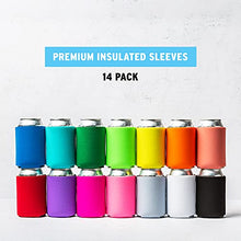 Load image into Gallery viewer, Blank Beer Can Coolers Sleeves (14-Pack) Soft Insulated Beer Can Cooler Sleeves - HTV Friendly Plain Can Sleeves for Soda, Beer &amp; Water Bottles - Blanks for Vinyl Projects Wedding Favors &amp; Gifts
